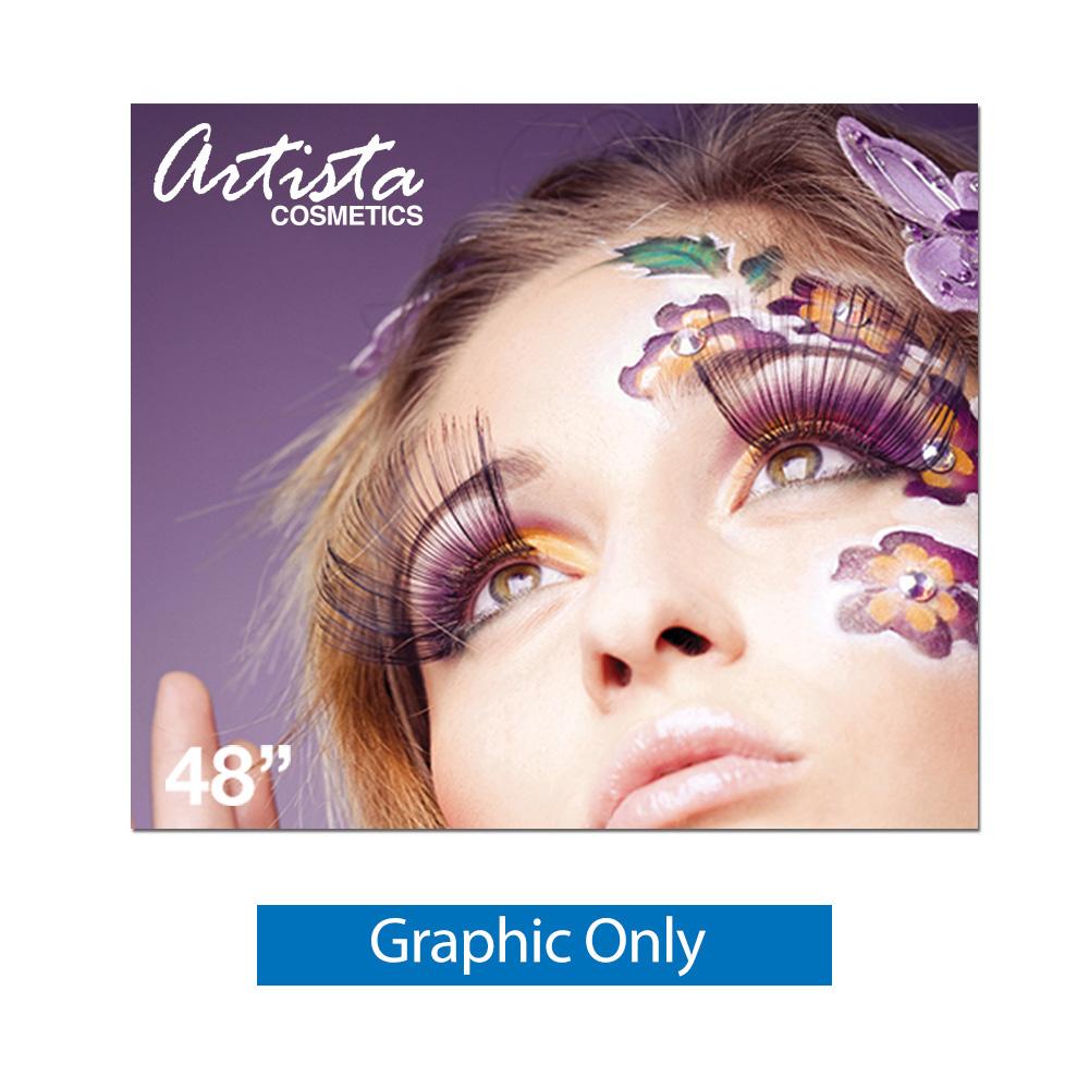 48 in. SilverStep Tabletop Retractable Banner Stand — Graphic Only